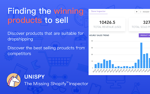 UNISPY: шпион для отслеживания продаж Shopify Inspector