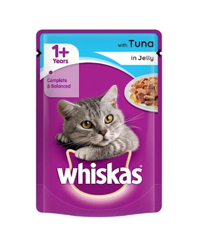 Whiskas Tuna In Jelly-Cat Food - 85 gm