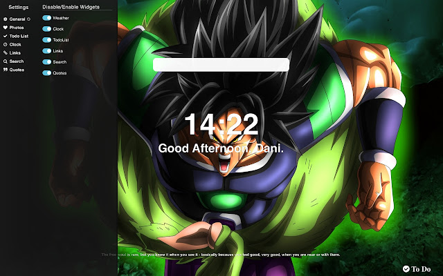 Dragon Ball Super: Broly Wallpapers New Tab