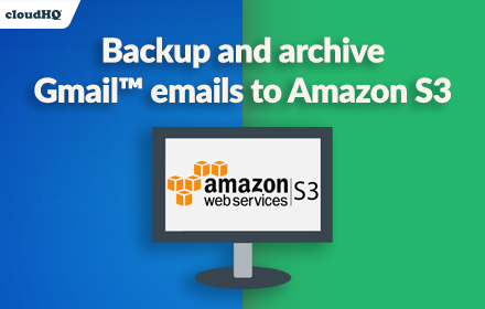 Backup Emails to AWS S3 by cloudHQ small promo image