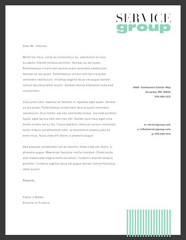 Service Group - Letterhead template