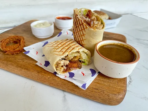 French Dipped Chicken Wrap