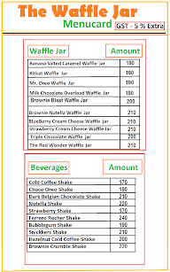 The Waffle Jar menu 1