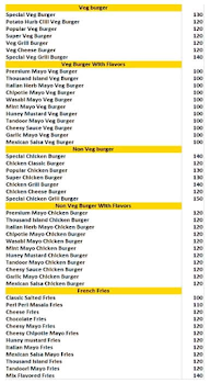 Burger N More menu 2