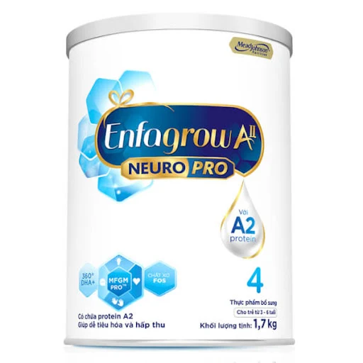 Sữa bột Enfagrow A2 Neuro Pro 4 dành cho trẻ 3-6 tuổi - 1.7 kg (Date 2/9/2024)