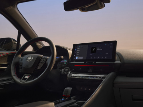 The C-HR cabin is enhanced with new materials, brighter screens and smartphone connectivity. Picture: SUPPLIED