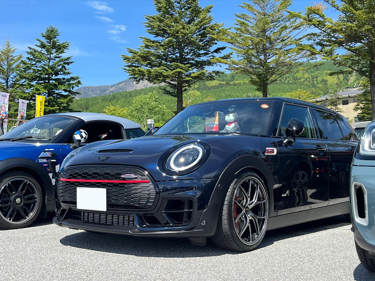 ミニ クラブマンのMINI LIVE 2025・サンメドウズ清里・BBS RI-D・７月もよろしくお願いいたします・斜め45度の美学に関するカスタム事例の投稿画像1枚目