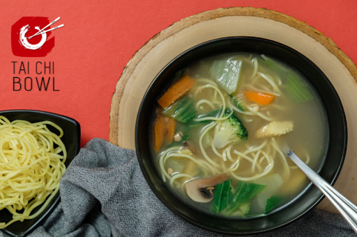 Chicken Noodle Soup With Burnt Garlic