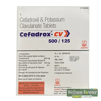 Cefadrox Cv 500Mg Tablet