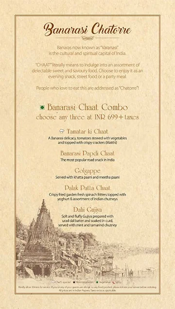 Paatra - Jaypee Vasant Continental menu 