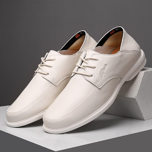 Title 2, Mens Business Casual Leather Shoes Korean Fash...