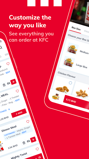 Screenshot KFC Bahrain- Order Food Online