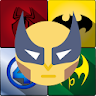 Superhero justice memory game icon