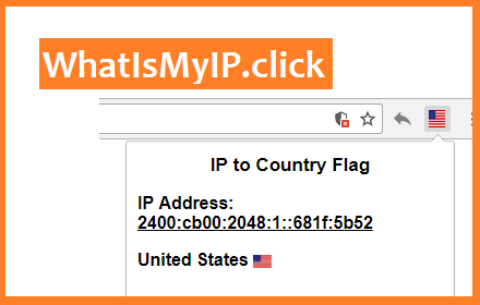 IP to Country Flag & MY IP - WhatIsMyIP.click Preview image 0