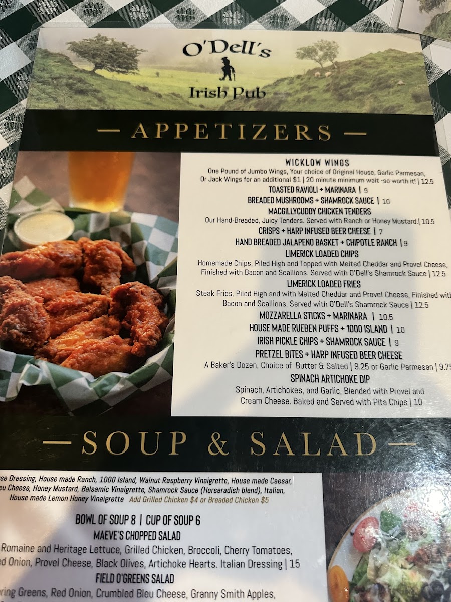 Gluten-Free at O'Dell's Irish Pub & Ale House