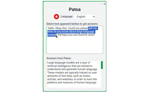 Patsa - AI-powered Meeting Copilot