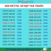 Sim Viettel Chọn Lọc Giá Rẻ, Gọi Rẻ 690/P Nhiều Khuyến Mãi Hấp Dẫn