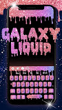 Galaxy Liquid Droplets Keyboard Theme
