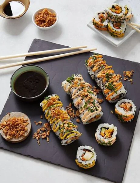 Mini Sushi Platter Veg (12 Pcs).