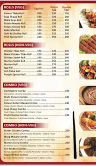 Punjab The Pind menu 1