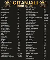 Gitanjali Food Court menu 1