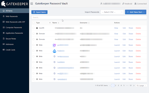 GateKeeper Password Manager