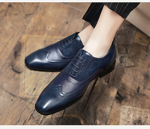 Title 15, British Mens Low-top Lace-up Pointed Leather S...