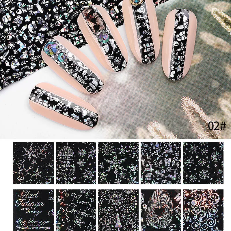 Title 3, Autocollants étoiles de Noël pour nail art, cré...