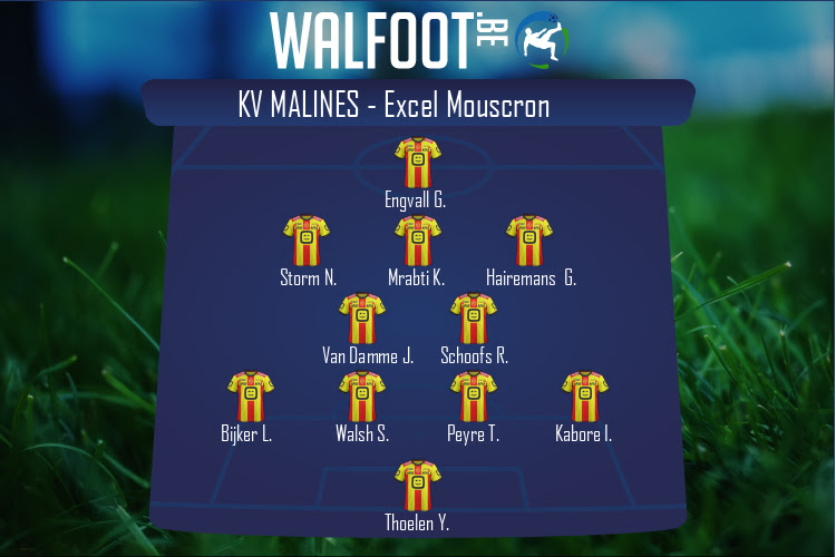 Composition KV Malines | KV Malines - Excel Mouscron (27/12/2020)