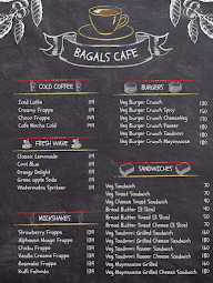 Bagals Cafe menu 1