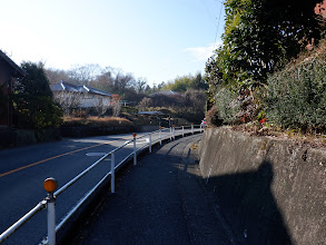 車道を戻る