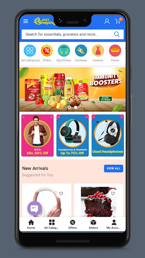 Screenshot JustShoping - Shopping App