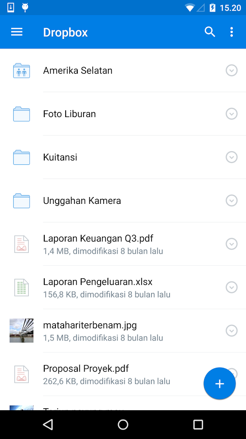 Dropbox - Apl Android di Google Play