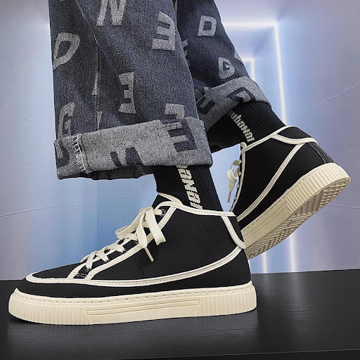 Title 7, Mens Breathable Versatile High Top Board Casua...