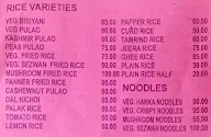 Narayana Veg Treat menu 2