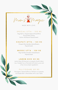 Mom's Magic menu 1