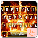 アプリのダウンロード Flaming Fire Skull Keyboard Theme をインストールする 最新 APK ダウンローダ