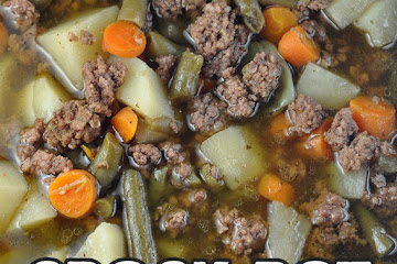 Crock Pot Mississippi Beefy Vegetable Soup