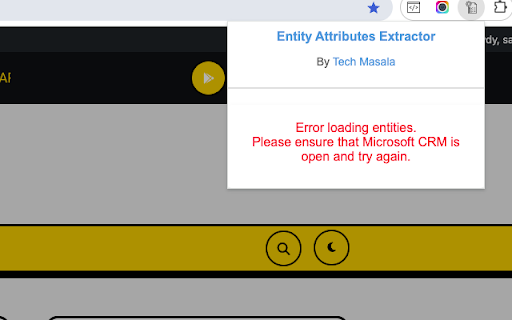 Dynamics CRM Entity Attributes Extractor
