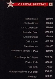 Capital Hotel menu 8