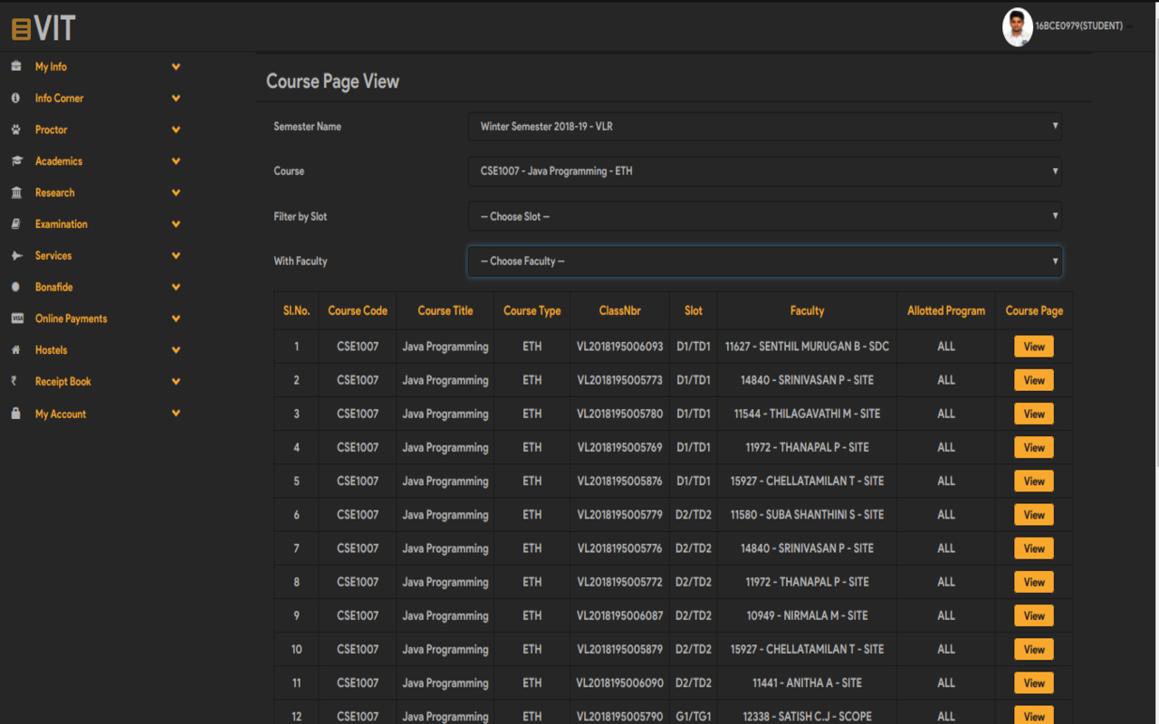 Enhancer for VIT Vellore Academics Preview image 7