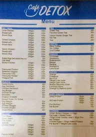 Cafe Detox menu 1