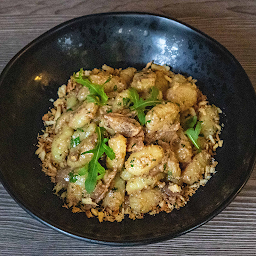 Gnocchi , Porcini , Noci E Olio Al Tartufo