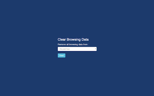 Clear Browsing Data