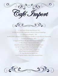 Cafe Import menu 8