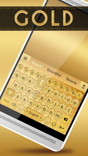 Gold Keyboard Theme