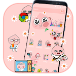 Cover Image of Скачать Smart Pink Emoji Theme🤪 1.1.2 APK