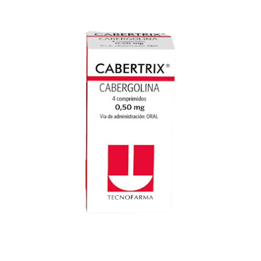 Cabertrix Cabergolina 0,5mg Adium x 4 Comprimidos