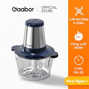 Máy Xay Thịt Thực Phẩm Đa Năng Mg20M - Be01A Gaabor Công Suất 300W Cối Thủy Tinh Xanh Biển Sâu Deep Sea Huyền Bí - Hàng Chính Hãng