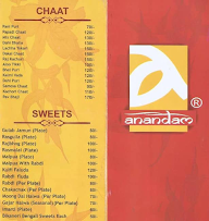 Anandam Factory Outlet menu 2